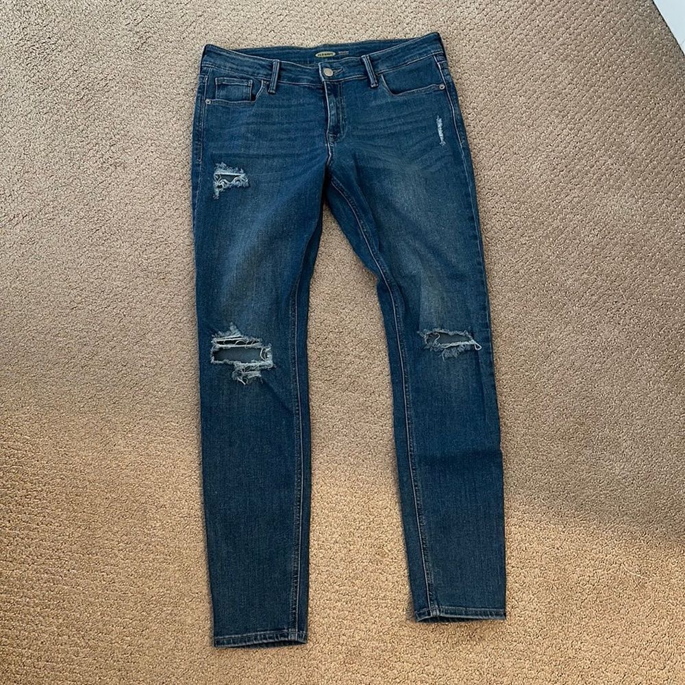 Old Navy High-Waisted Rockstar Super-Skinny Ripped Jeans for Women